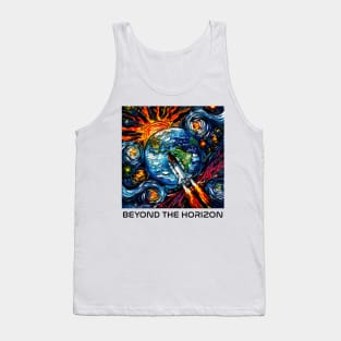 Beyond The Horizon (black type) Tank Top